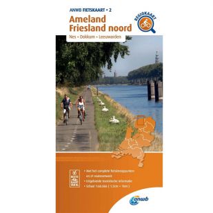 ANWB Regiokaart 2 Ameland - Friesland noord 