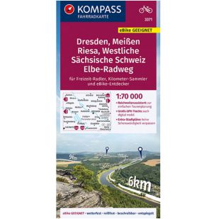 KP3371 Dresden / Meißen / Riesa / Westliche Sächsische Schweiz / Elbe Radweg