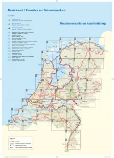 Basiskaart netwerk LF-routes (22 topo kaarten) - Druk 2022/2023