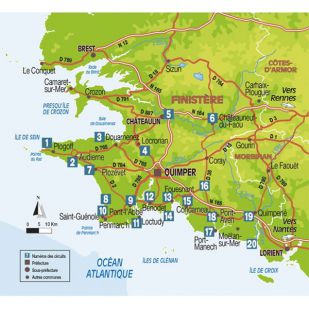 Boucles à vélo en sud Finistère 