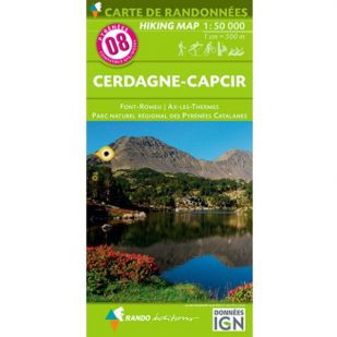 Pyrénées Carte no.8: Cerdagne-Capcir