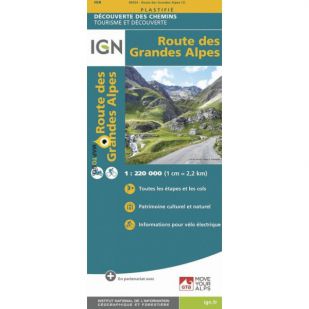 IGN fietskaart - Route des Grandes Alpes