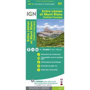 IGN Entre Léman et Mont Blanc (07)  - Wandel- en Fietskaart