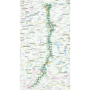 Lech-Radweg Bikeline Kompakt fietsgids (2021)