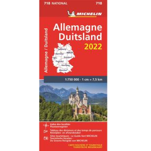 Michelin Wegenkaart 718 - Duitsland 2022 