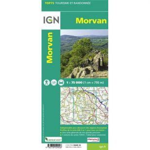IGN Morvan (25) - Wandel- en Fietskaart