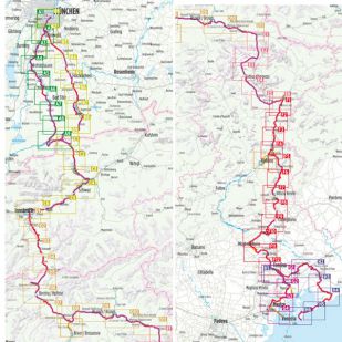 München - Venezia Bikeline Fietsgids 600 km 