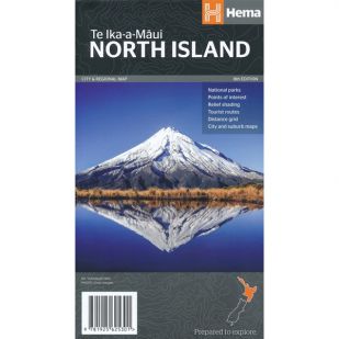 Nieuw-Zeeland - North Island Regional Map