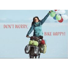 5 Unieke Fietsvakantie Ansichtkaarten  : Bike Happy