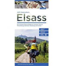 Fahrradkarte Elsass / Oberrhein-Nord (Regionalkarte)