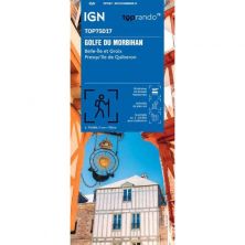 IGN Top 75: Golfe du Morbihan (17)- Wandel- en fietskaart