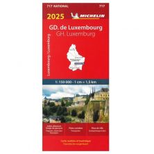 Michelin 717 Wegenkaart  - Luxemburg 2025