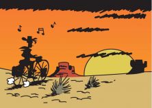 5 Unieke Fietsvakantie Ansichtkaarten: Lonesome Cyclist