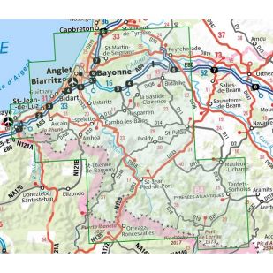 IGN Top 75: Pays-Basque (23) - Wandel- en Fietskaart