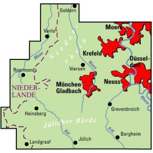 Niederrhein Süd  (Regionalkarte)