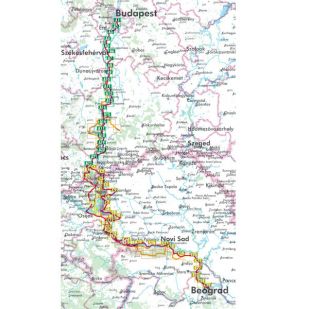 Donau Radweg 4: Budapest - Belgrado Bikeline Fietsgids