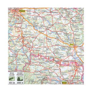 Shocart Greenway Fietskaart Praha - Wien !