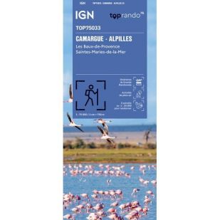 IGN Top 75: Camargue Alpilles (33) - Wandel- en fietskaart !