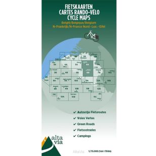 Alta Via Fietskaarten 6A en 6B Brabant & Namen