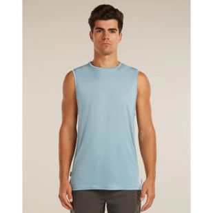 Icebreaker Men 125 Sphere Tank Cool-Lite - FLINT BLUE