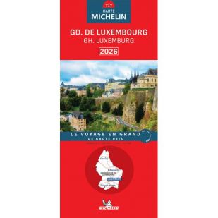 Michelin 717 Wegenkaart  - Luxemburg 2026