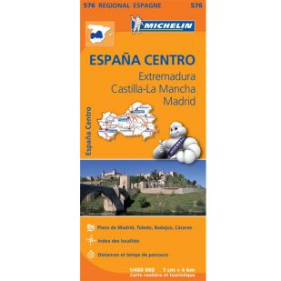 Michelin 576 Extremadura, Castilla - La Mancha, Madrid