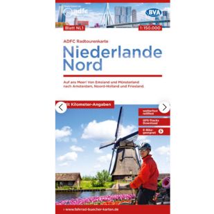 A - Niederlande Nord Radtourenkarte 