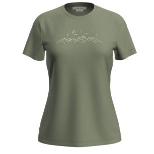 Icebreaker Women 150 Tech Lite Sparkling Stars - Lichen