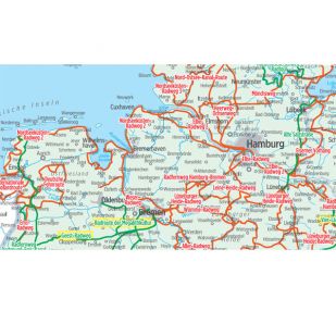 Übersichtskarte Radfernwege Deutschland