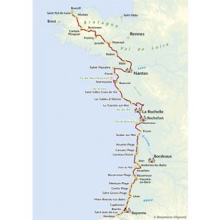 La Vélodyssée: Roscoff a Hendaye - Nederlandstalig