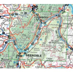 IGN Top 75: Chartreuse (02) - Wandel- en Fietskaart