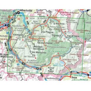 IGN Top 75: Massif de la Vanoise (03) - Wandel- en Fietskaart