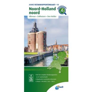 ANWB Fietsknooppuntenkaart 14 Noord-Holland Noord 