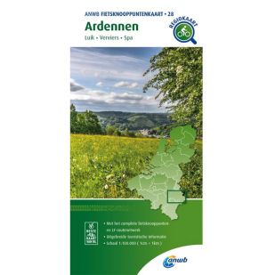 ANWB Fietsknooppuntenkaart 28 Ardennen