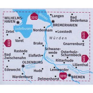 KP3340 Bremen - Oldenburg - Bremerhaven - Wilhelmshaven 