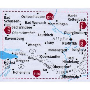 KP3345 Oberschwaben - Unterallgäu - Bregenz 