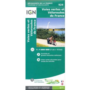 IGN 924 Voies vertes et Véloroutes de France 