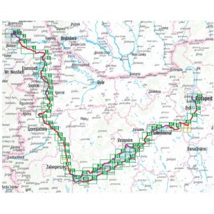 Wien - Balaton - Budapest Radfernweg Bikeline Fietsgids