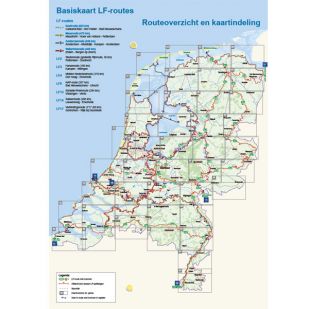 Basiskaart netwerk LF-routes (22 topo kaarten) - Uitgave 2025