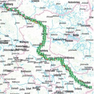 Elbe Radweg Stromaufwärts Bikeline Fietsgids!