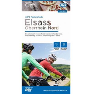 A - Fahrradkarte Elsass / Oberrhein-Nord 