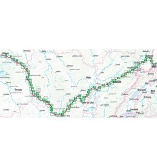 Eurovelo 6 Frankreich Ost Bikeline Fietsgids (2023) !