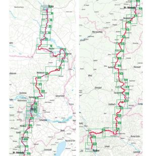 Eurovelo 9 Österreich Bikeline fietsgids (2024)