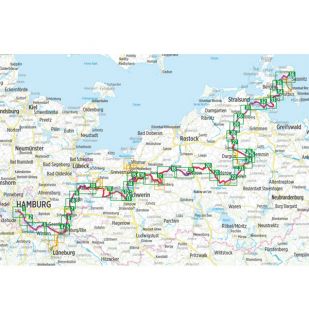 Radweg Hamburg-Rügen Bikeline Fietsgids