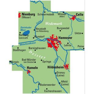 Hannover und Umgebung  (Regionalkarte)