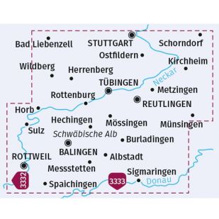 KP3331 Stuttgarts Süden - Tübingen - Reutlingen - Neckartalweg