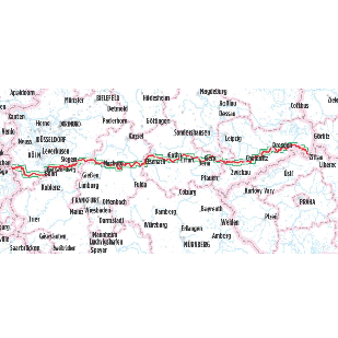 Mittellandroute Aachen - Dresden Bikeline Fietsgids 