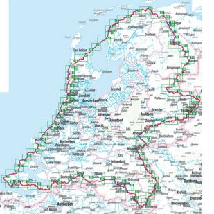 Radrunde Niederlande Bikeline Fietsgids 1386 km 