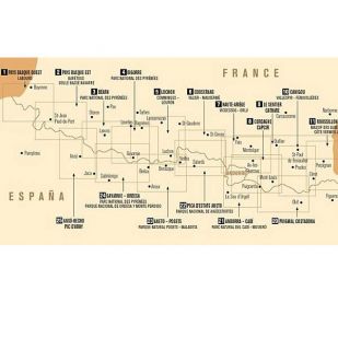 Pyrénées Carte no.9: Le Sentier Cathare !