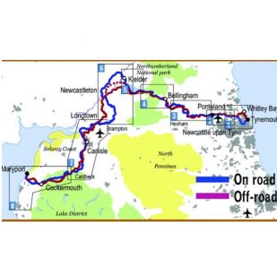 Reivers Cycle Routes Map / Road and Off-Road